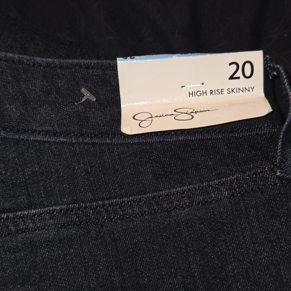 Jessica Simpson High Rise Skinny Jeans - Dark Blue